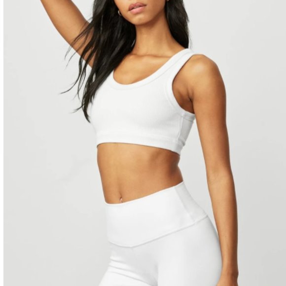 Alo White Wellness Bra - Picture 3 of 5